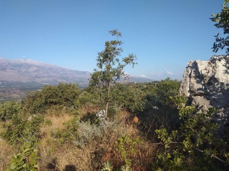 Kokkino Chorio Kreta, Kokkino Chorio: Grundstück mit Panoramablick auf die Landschaft zu verkaufen Grundstück kaufen